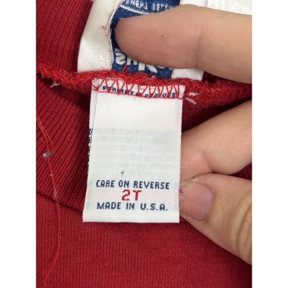 VTG 90s OshKosh B’Gosh Girl’s Holiday Teddy Bear Sweatshirt 2T Christmas - Picture 6 of 7